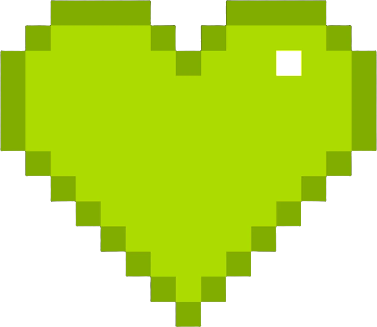 PixelHeartGreen emote