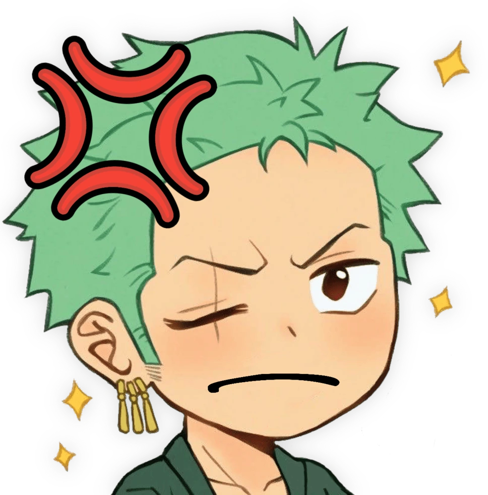 Zoro_MadPout emote