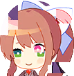 MonikaGlitch emote