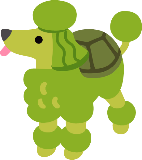 Poodle_turtle emote