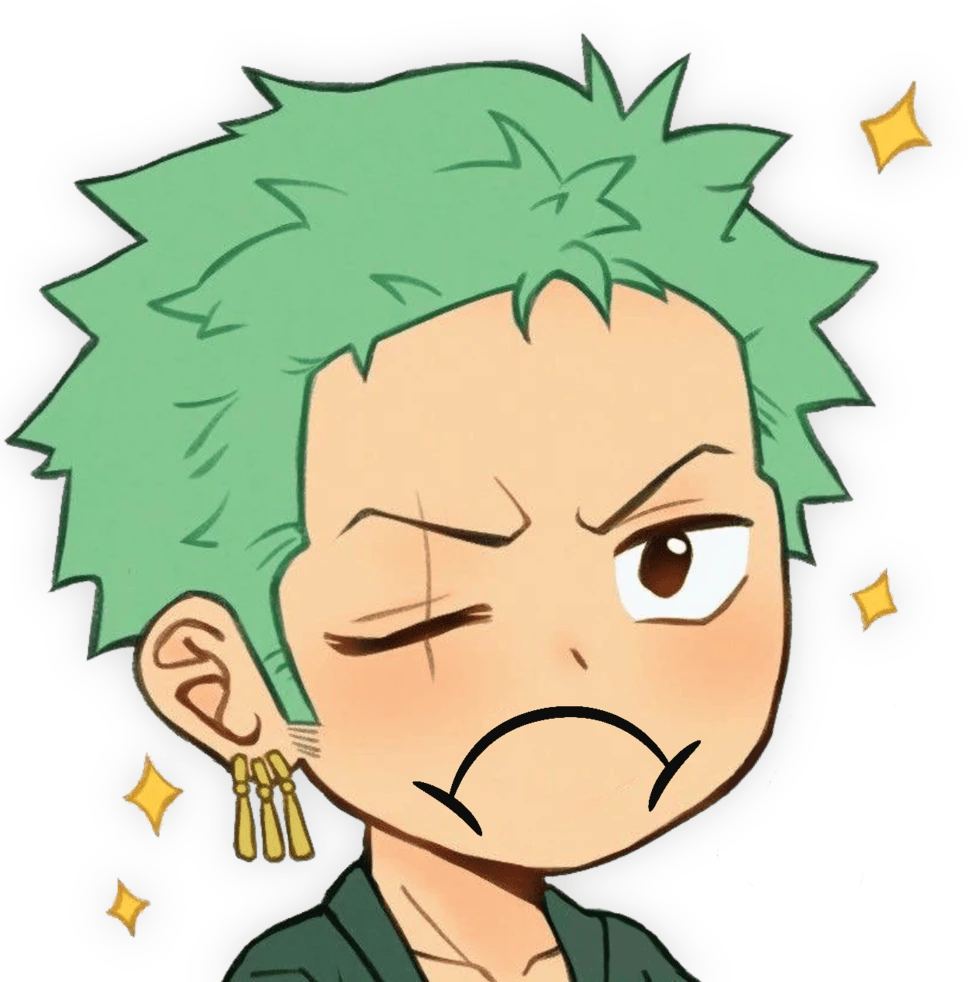 Zoro_Upset emote
