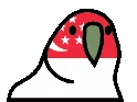 singaporeParrot emote