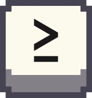 pixel_symbol_greater_or_equal emoji