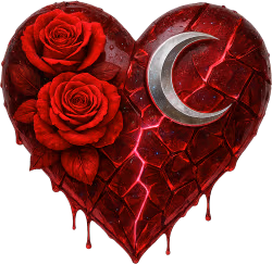Red_goth_heart emote
