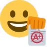 face_with_a_plus_grade emoji