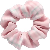Pastel_pink_plaid_scrunchie emote