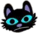 black_cat static emote