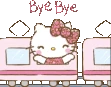 HelloKittyByeTrain emote