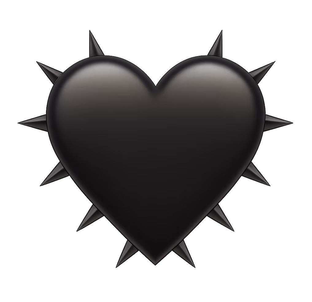 Black_Heart_With_Spikes emote
