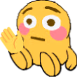 FlushedSitWave emote