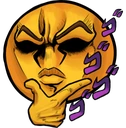 MenacingThink emote