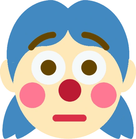 clown_girl_flushed emoji
