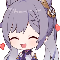 Chibi_Keqing_Hearts emote