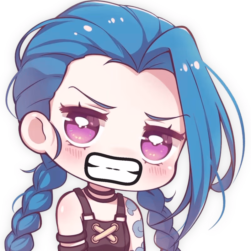 Jinx_Cringe emote