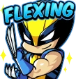 WolverineFlexing emote