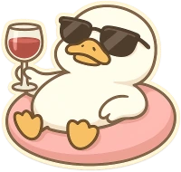 Whiteduckenjoying emote