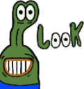 pepeLOOKtext emote