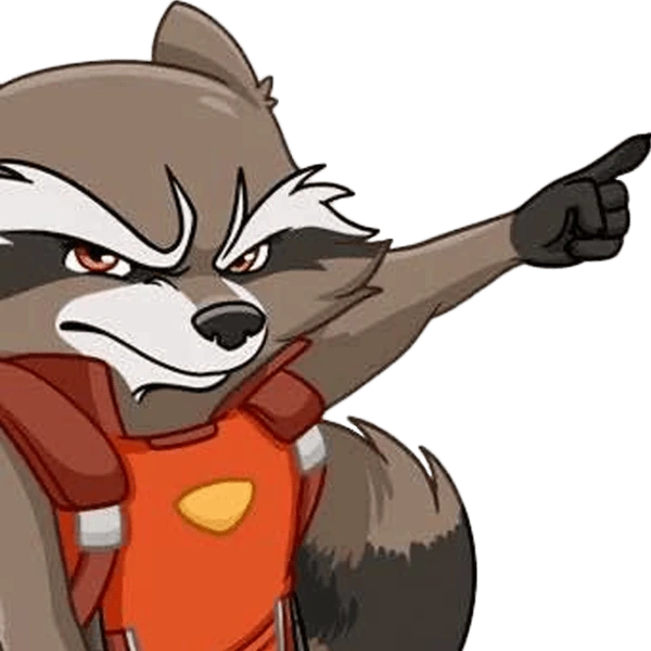 RoicketRacoonPoint emote