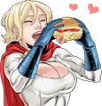 PowerGirlBorger emote