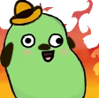 this_is_fine_bean emote