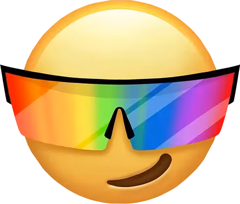 Cool_Rainbow_Shades emote