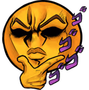 MenacingThink emote