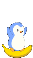 pengu_banana animated emote