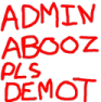 Admin_Abooz_Pls_Demot emote