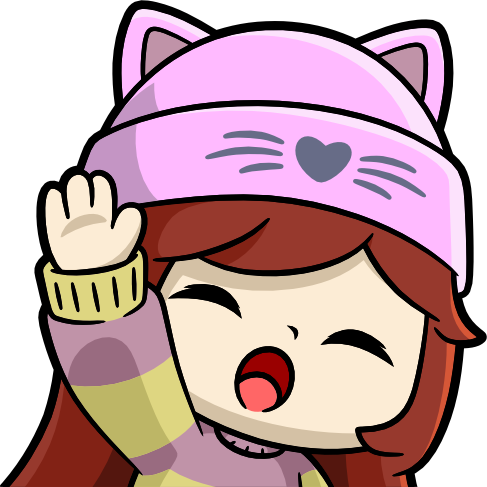 PinkBeanieWave static emote