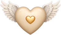 Beigeangelheartwithwings emote
