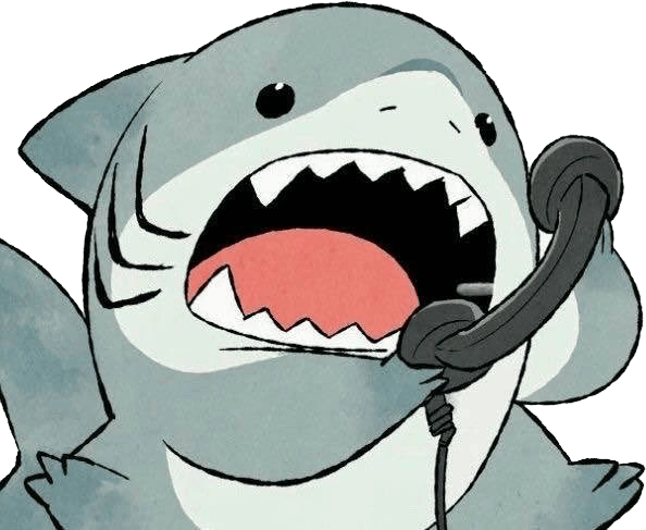 Sharky_OnThePhone emote