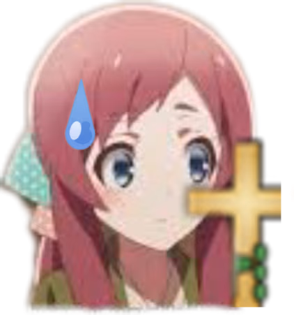 animegirlholdingcross emote
