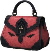 Pinkblackgothicpurse emote
