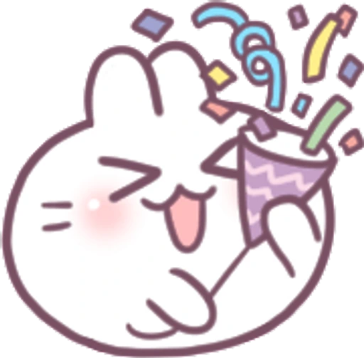 RoundBunnyConfetti emote