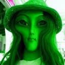 EluaneGreenAlien emote