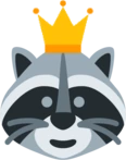 Crown_Raccoon_Remade emote