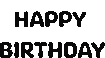 Blackhappybirthdaytext emote
