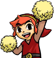 LinkCheerleaderRed emote