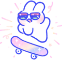 bunny_skateboard emote