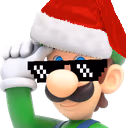 ChristmasLuigi emote