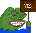 pepeYesSignStoned emote