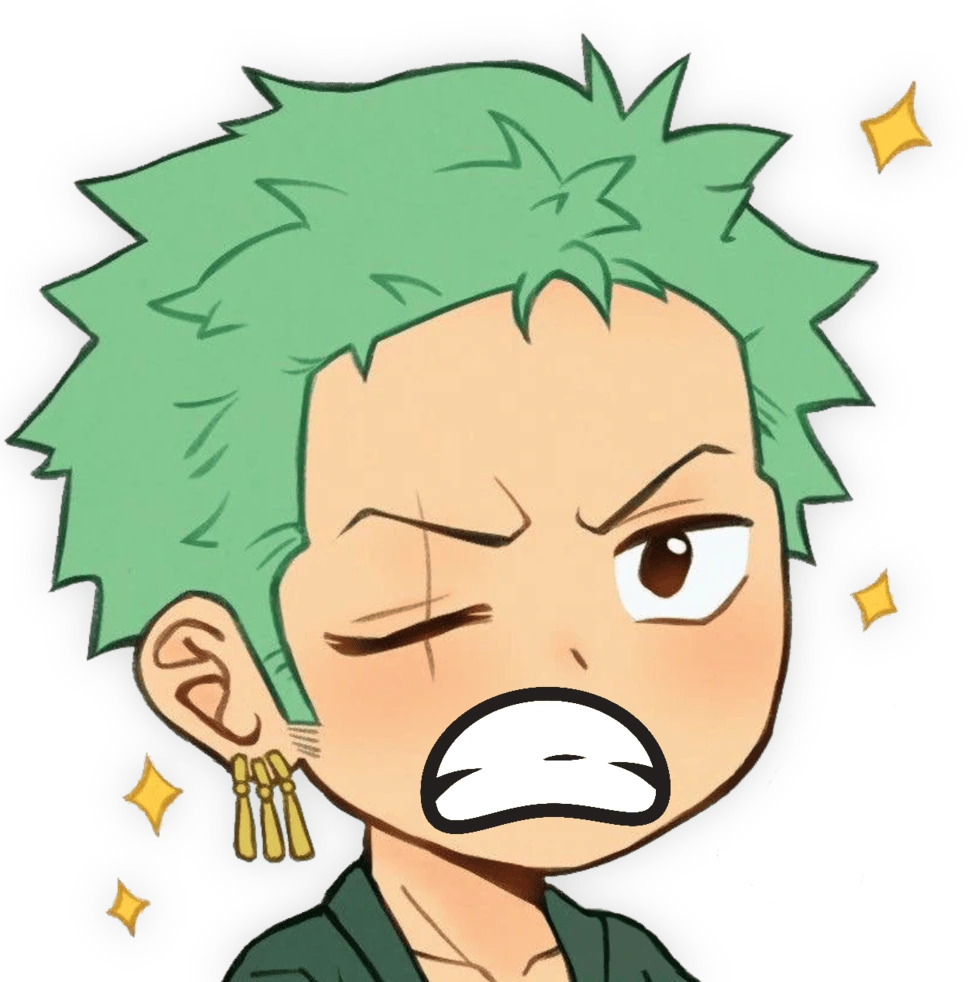 Zoro_Upset emote