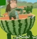 MONKEYINAWATERMELONTRAIN emote