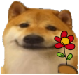 SmileDogFlower static emote