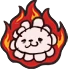 whitepopoburning emote