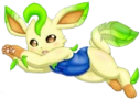 LeafeonSwimsuitBlue emote