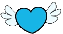 Lightblueflyingheart emote