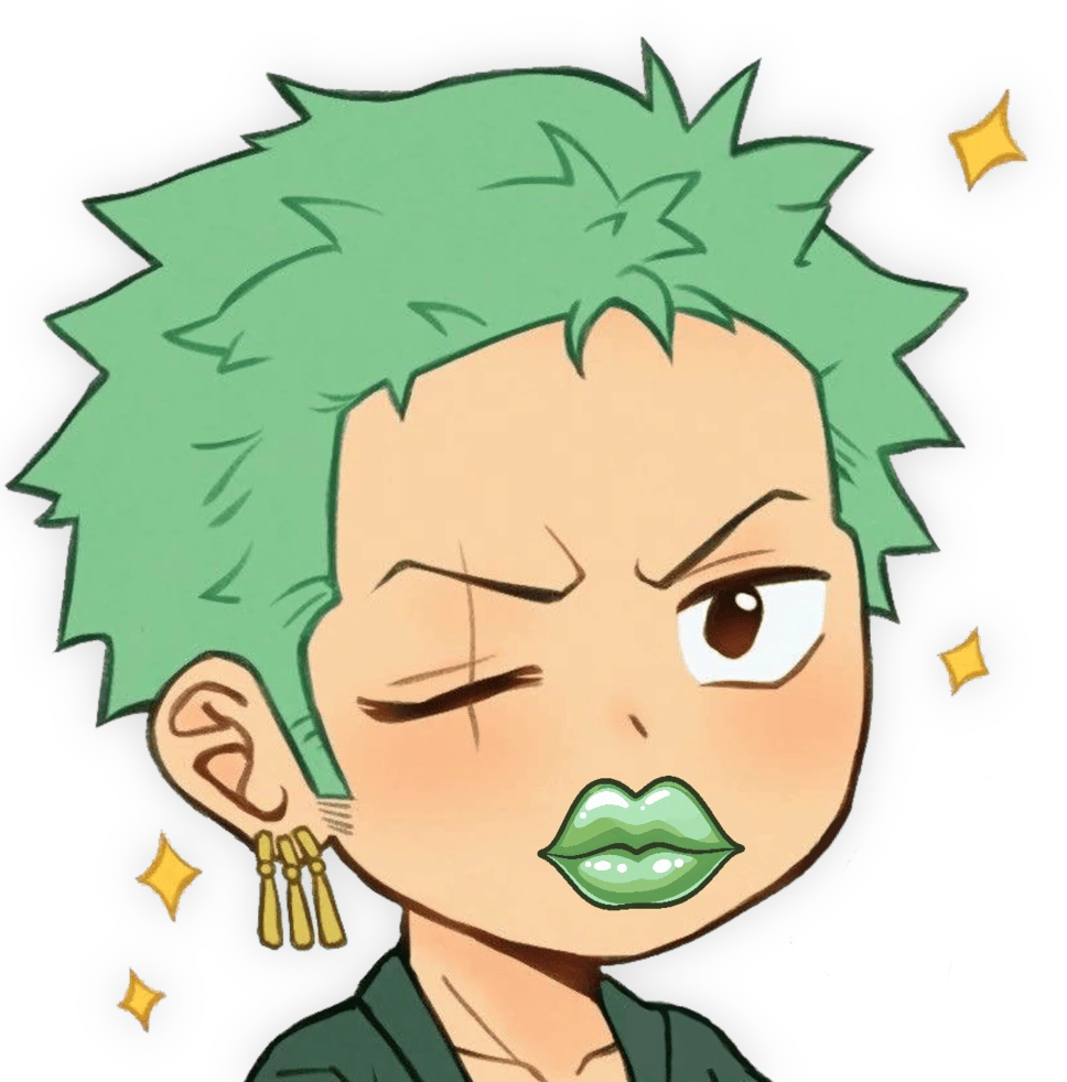 Zoro_SassyLips emote