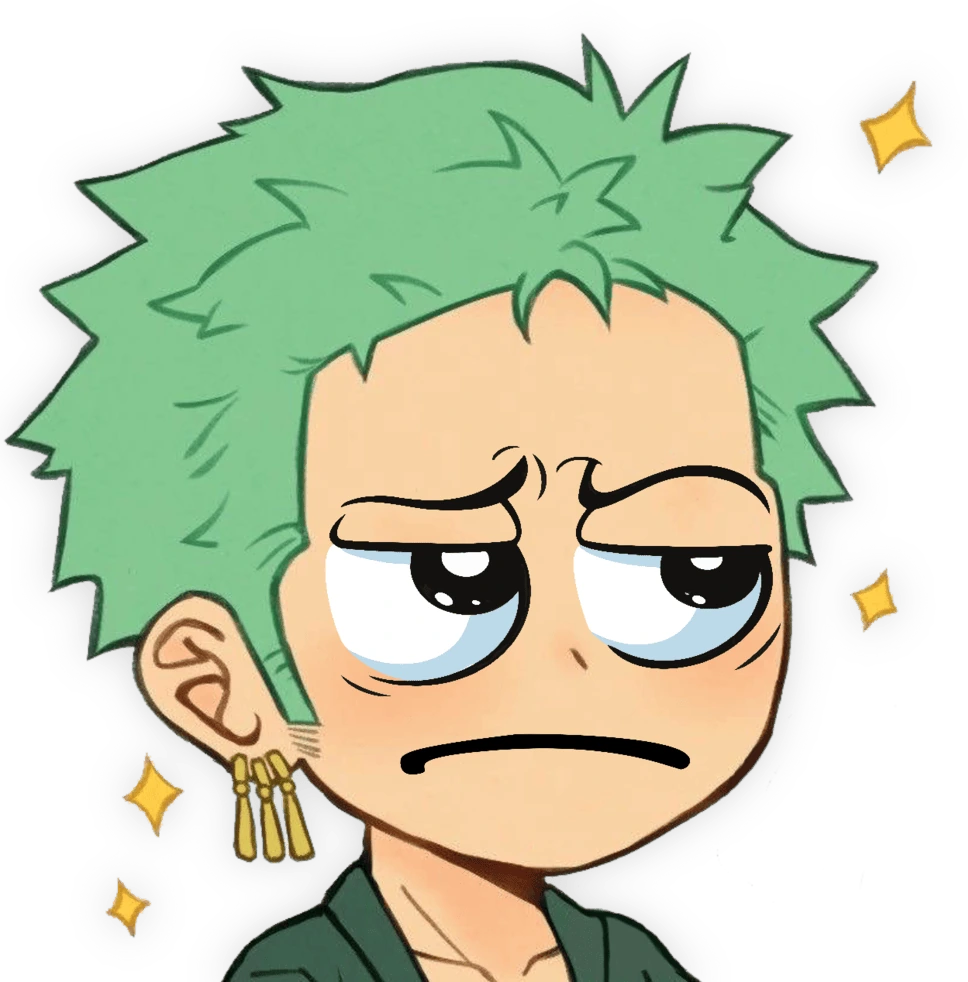 Zoro_Annoyed emoji
