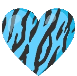 Blacklightblueheartgif emote